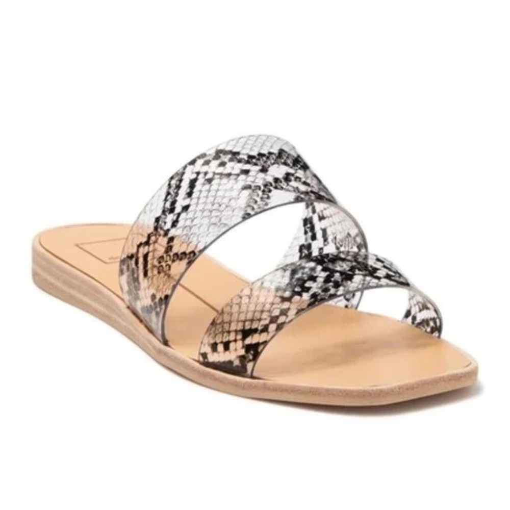Dolce Vita Kiki Snake Print Vinyl Strap Sandal size 8